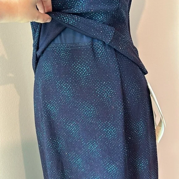 Y2K Scott McClintock halter neck sparkly evening gown Vintage 10P (modern 4-6) - Picture 4 of 16